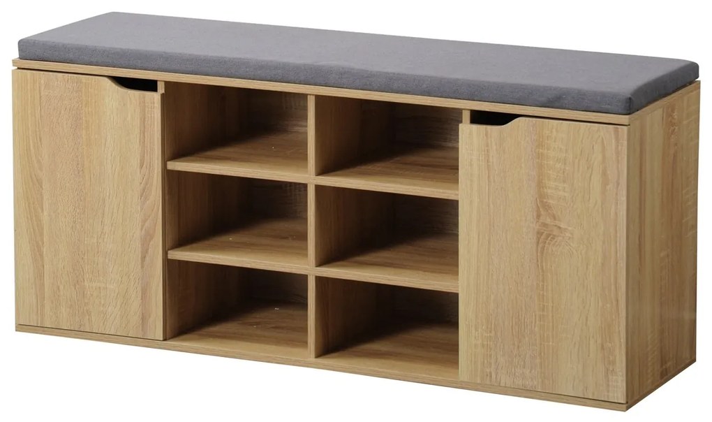 Kesper 15928 Suport pantofi cu scaun, decorstejar, 103 x 48 x 30,5 cm