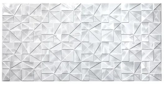 Panou decorativ, PVC, model marmura 3D, abstract, nuante gri, 96x48.5 cm 