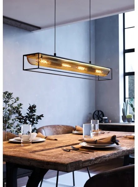 Lustră pe cablu Eglo 43788 NOHALES 4xE27/40W/230V