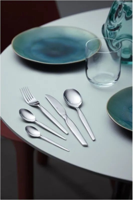 Tacâmuri argintii din oțel inoxidabil 16 buc. Twist – Gense