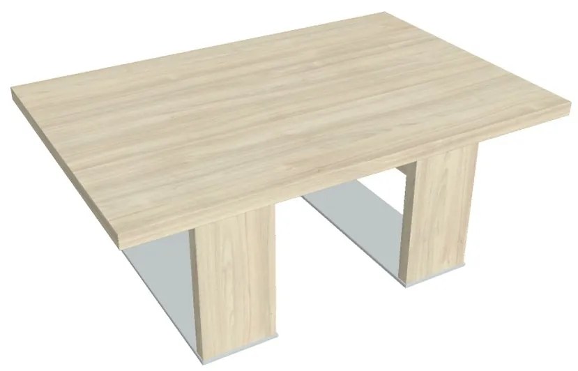Măsuță de cafea Verno+ S 120 x 80 cm, salcâm / negru