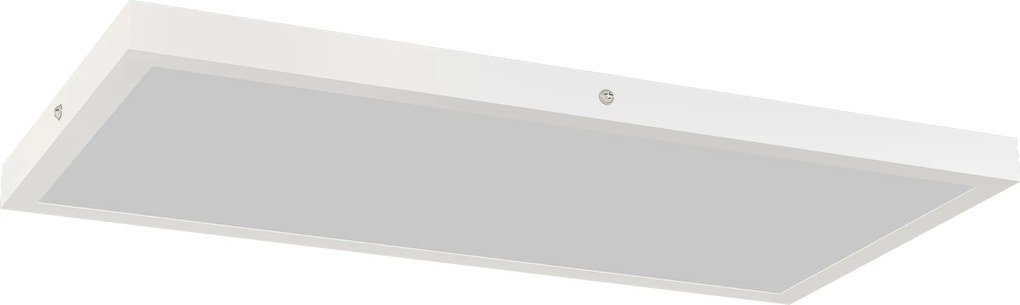 HOMCOM Set de 4 lămpi de tavan culoare reglabilă cu comutator DIP și de perete 3000K/4000K/6000K 60x30x3,7 cm Alb | Aosom Romania