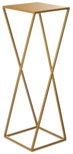 Suport pentru flori 70x24 cm, culoare aurie