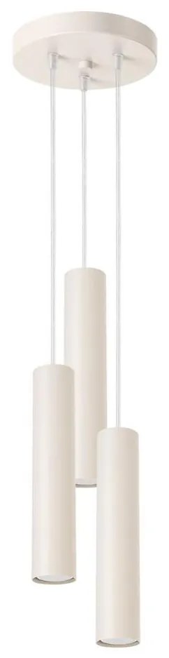 Lustră pe cablu Sollux SL.1482 LAGOS 3xGU10/10W/230V crem