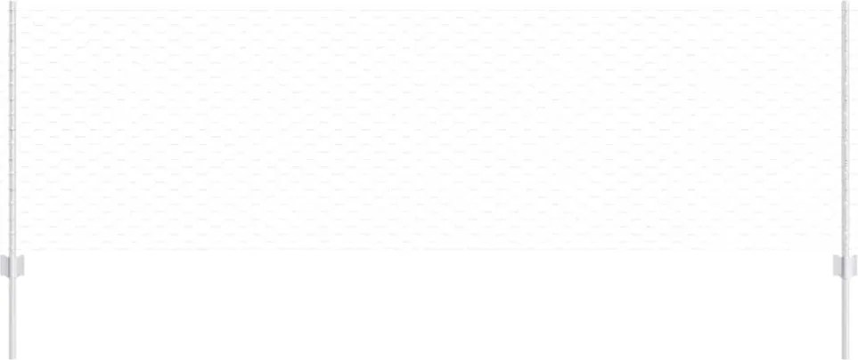 vidaXL Gard cu Stâlp Argintiu 0,8 x 50 m Oțel