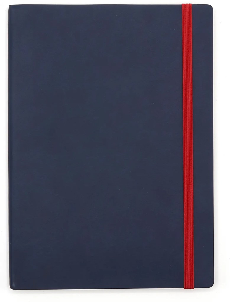 Agenda notes A5 Velvet cu elastic navy