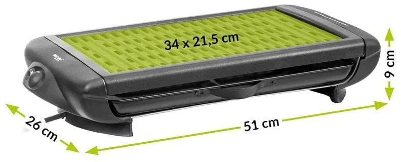 Gratar gradina electric negru MIR-E008 H9 cm