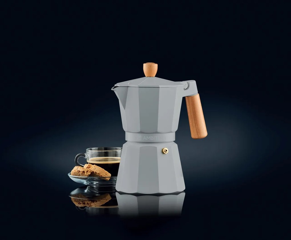 Cafetiera filtru 6 portii, 300ml, gri, Natural