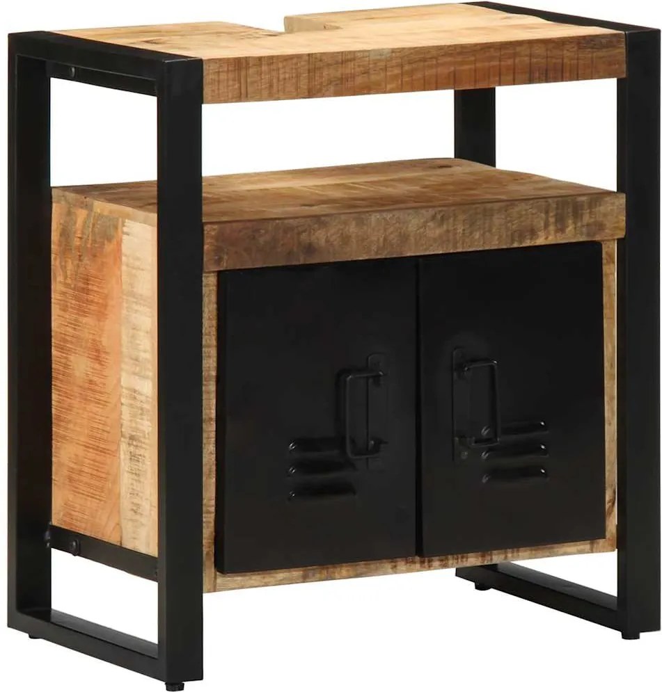 vidaXL Dulap de Baie cu raft Maro 55 x 35 x 60 cm Lemn de mango solid