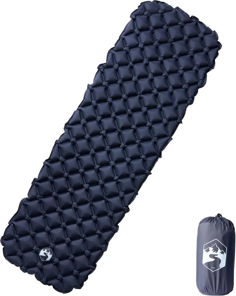 vidaXL Saltea gonflabilă de camping, 1 persoană, gri, 190x58x6 cm