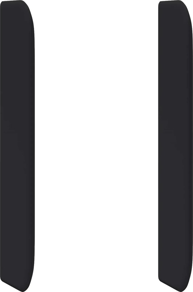 vidaXL Ureche pentru Tăblie Negru 80 x 16 x 4 cm PVC