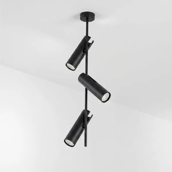 Brilagi - Lustra pe tijă BRANCH 3xGU10/30W/230V neagră