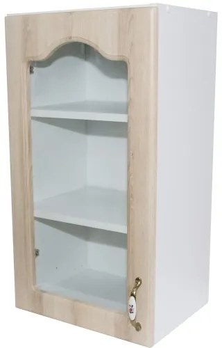 Corp superior 40 vitrina cu 1 usa Zebra MDF sonoma mustata