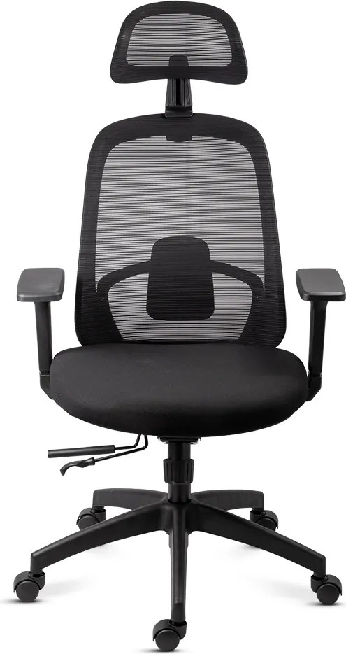 Scaun de birou ergonomic din mesh cu brațe 3D și spătar rabatabil OFF 404 negru