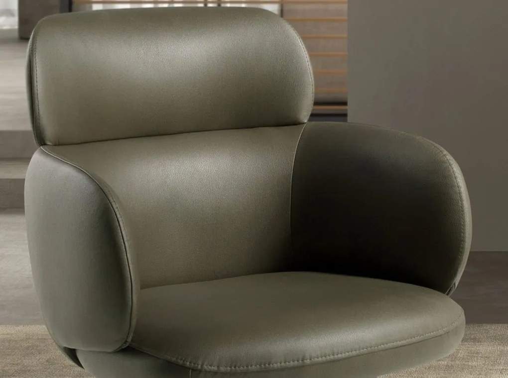 Scaun modern design italian Olive green