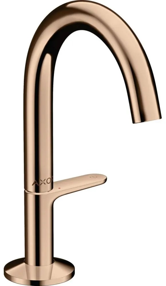 Baterie lavoar baie red gold lucios cu ventil click-clack Hansgrohe Axor One Select 140 Red gold lucios