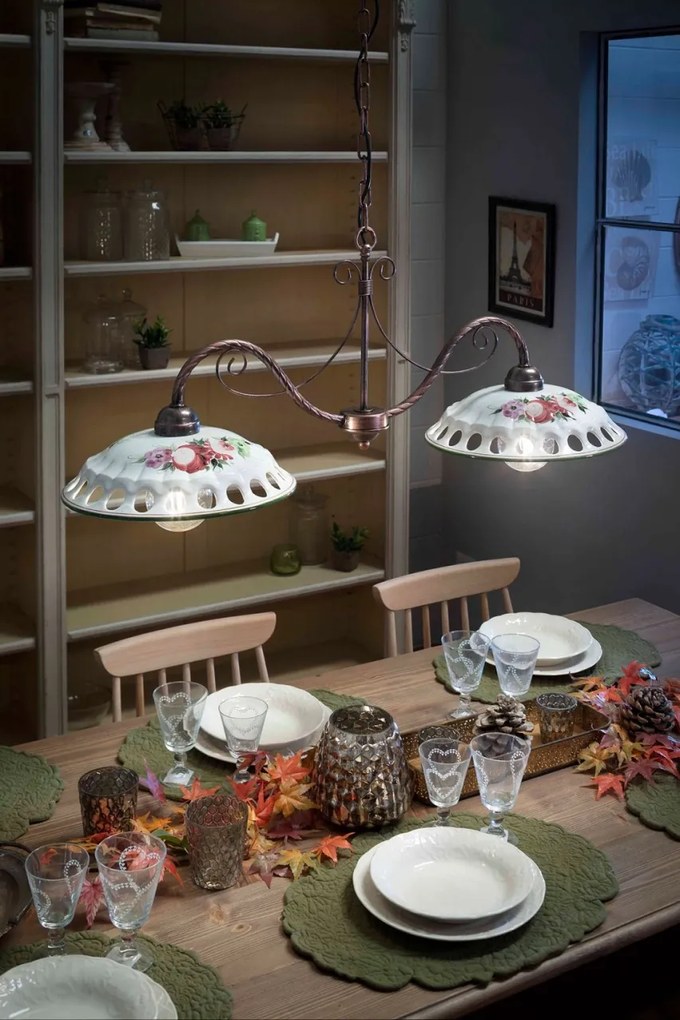 Lustra design clasic realizat manual din ceramica NAPOLI