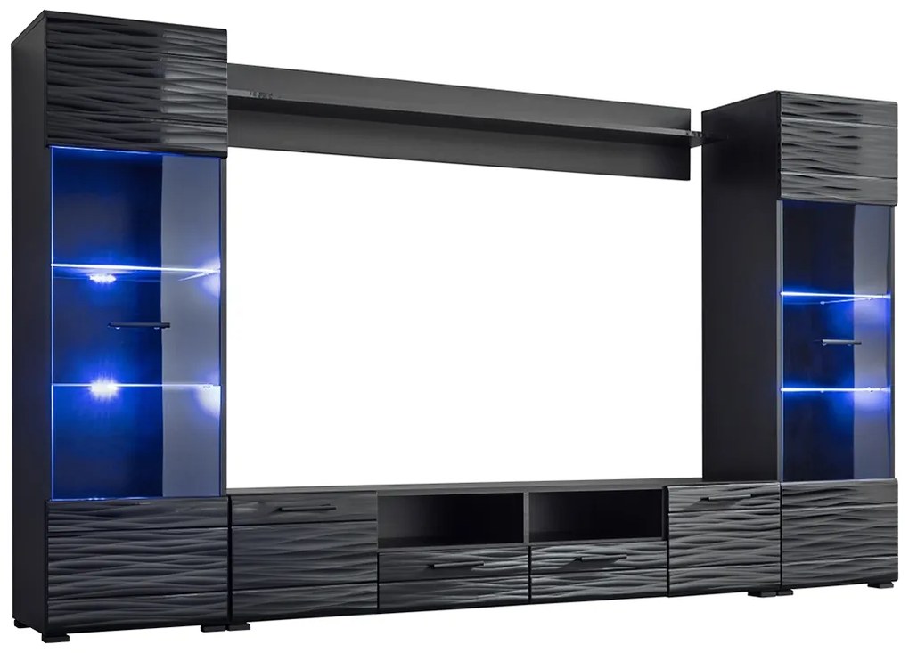 Set mobilier living Factor 1 - negru
