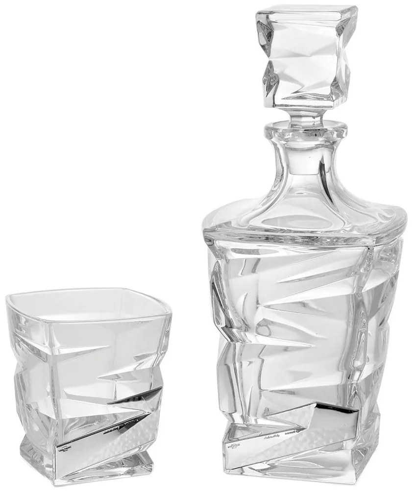 Set 7 piese cristal si argint Lightning