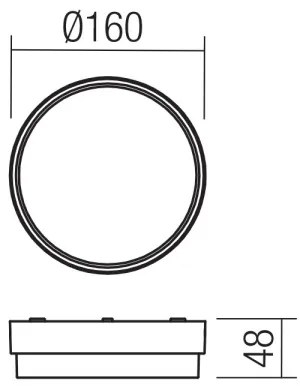 Aplică LED de exterior URANIA LED/10W/230V IP65 antracit Redo 90516