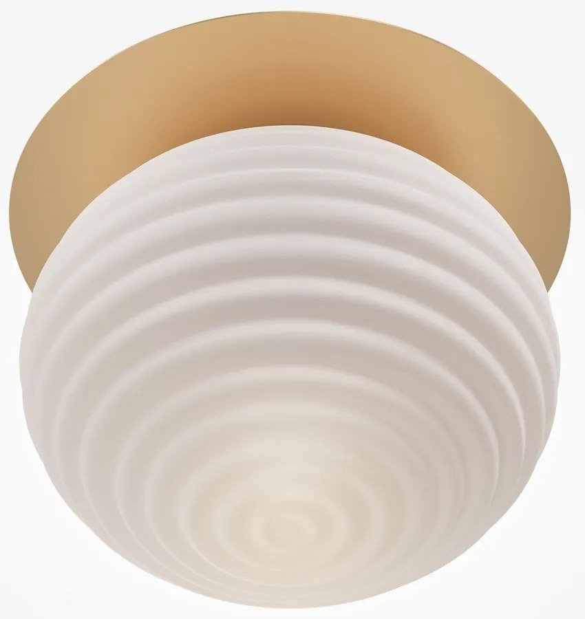 Plafoniera design modern decorativ Reels 1L auriu/alb