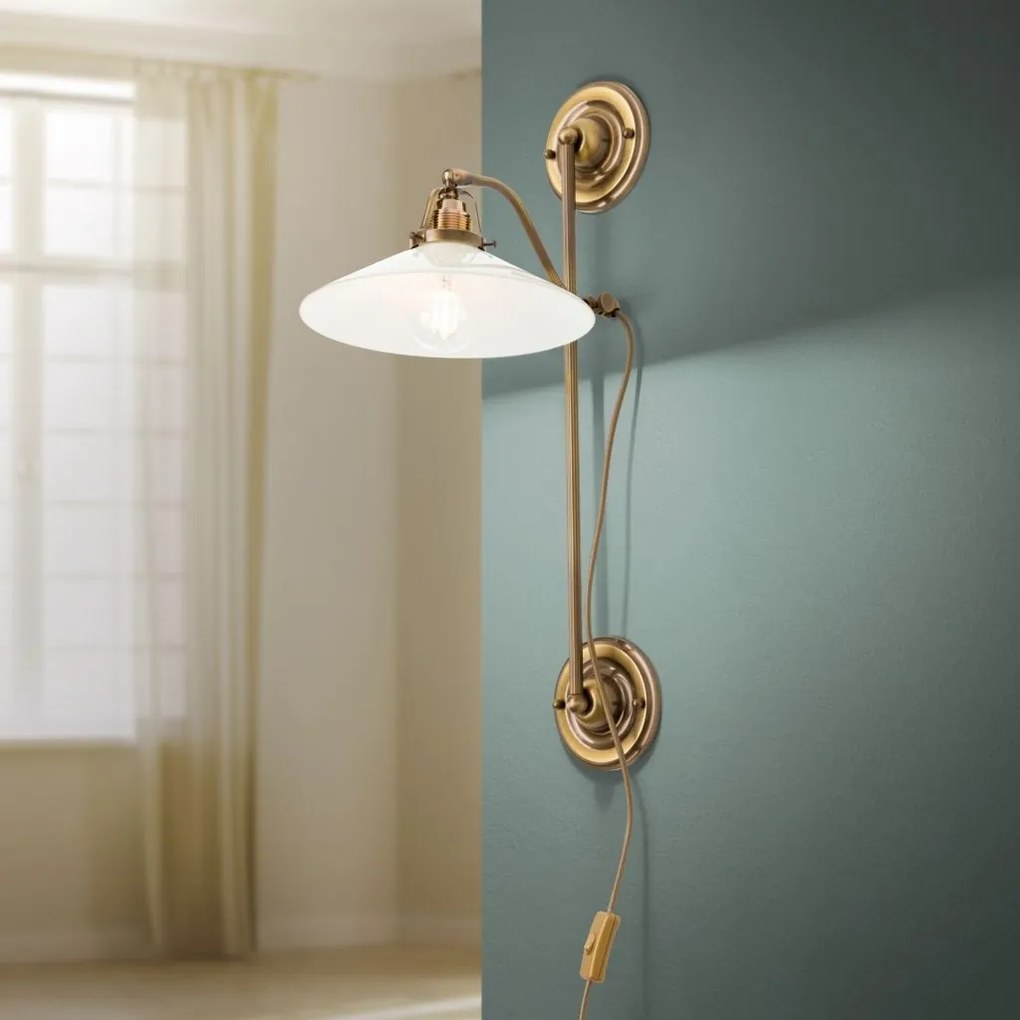 Aplica de perete realizata manual design rustic ARTDESIGN, patina/ champagne