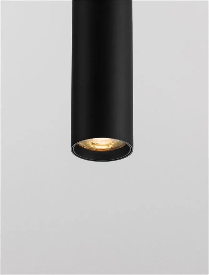 Pendul tubular design modern minimalist SEAWAVE, negru