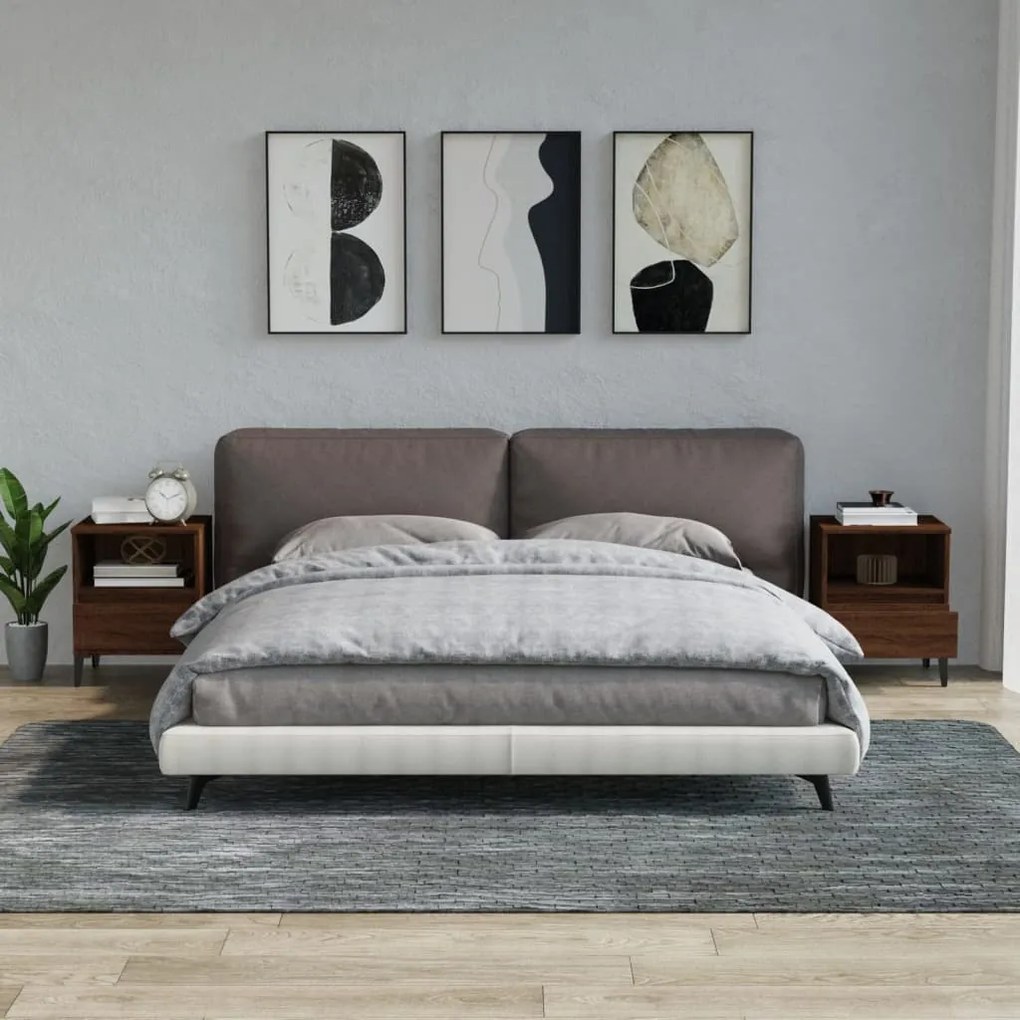 821825 vidaXL Noptiere, 2 buc., stejar maro, 40x35x50 cm
