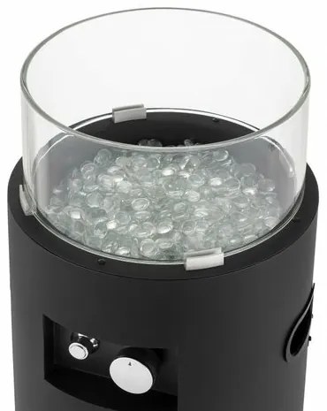 Riverton Focar rotund pentru gaz Ø 35 cm TEPRO3322 , 35 x 35 x 88 cm
