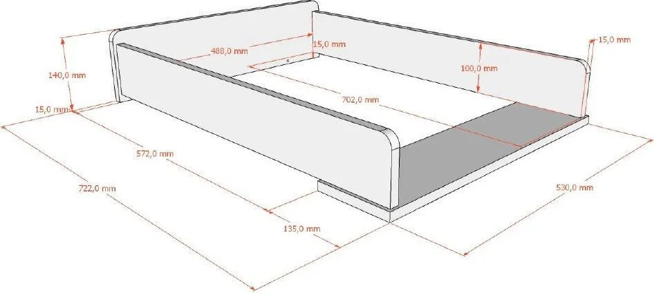 Comodă de copii bej cu masă de schimbat 89x90x55 cm Swingo – Vipack
