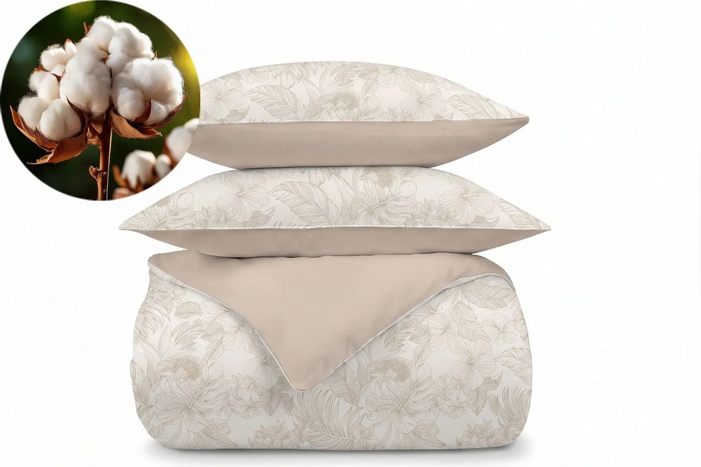 Set lenjerie de pat Dormeo Nature Motive bej
