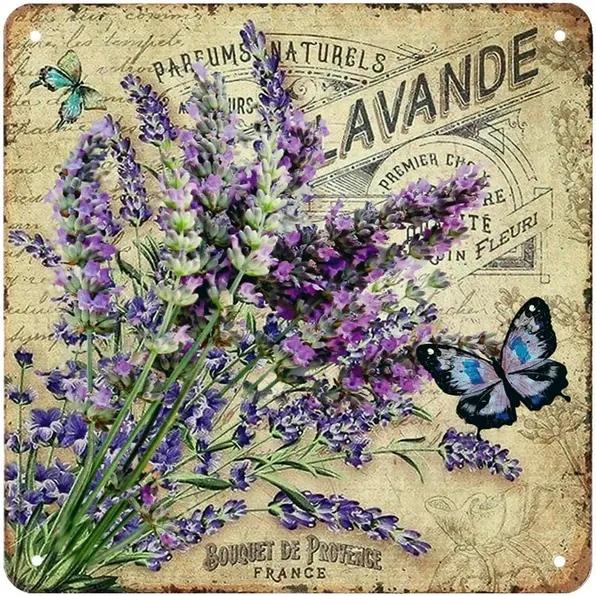 Tablou pe placă Bouquet de Provence, 20 x 20 cm