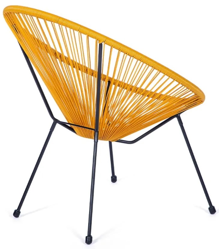 Fotoliu de grădină galben din metal/din plastic Avocado Comfort – Bonami Selection
