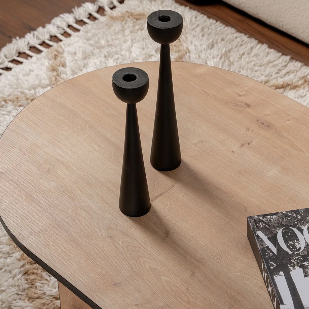 Masă de cafea Sable Sapphire Oak Black