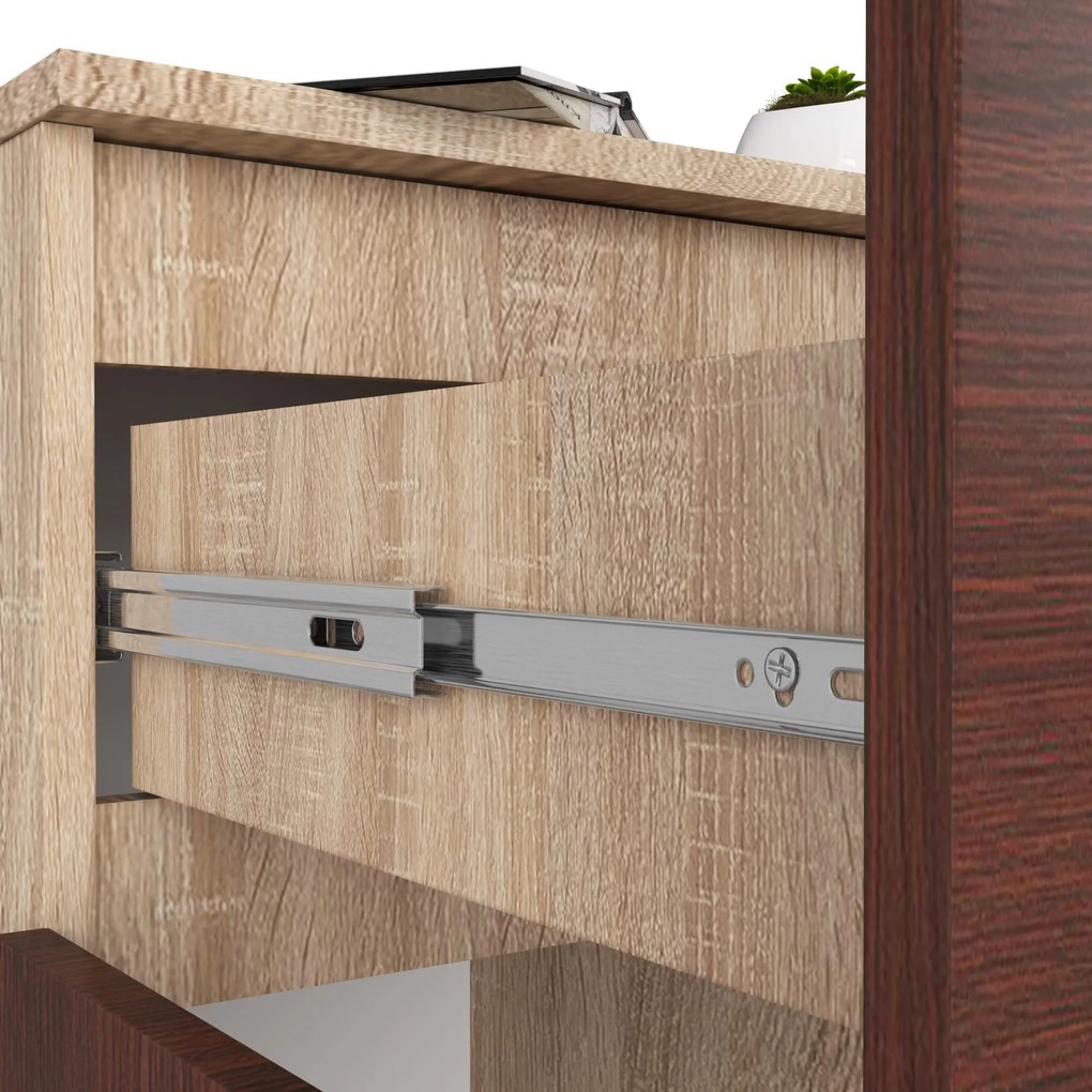 Comodă Kilos (stejar sonoma + wenge). 1117171