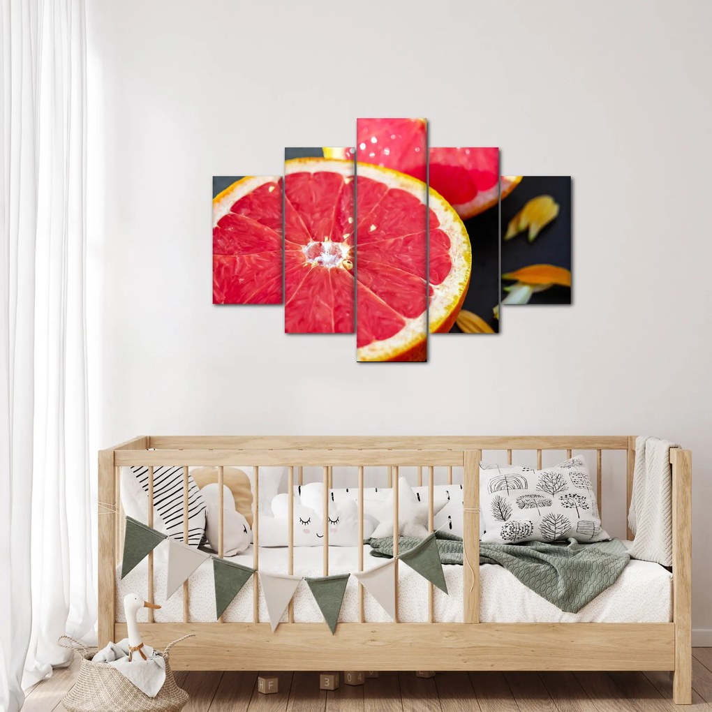 Tablou cu grapefruit tăiat (150x105 cm)