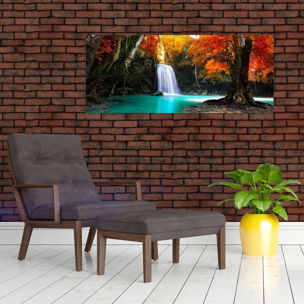 Tablou - Laguna de Smarald (120x50 cm)