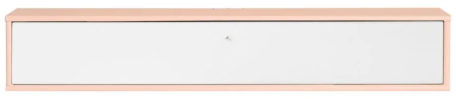 Comodă TV albă/roz-deschis 133x22x32,5 cm Mistral – Hammel Furniture