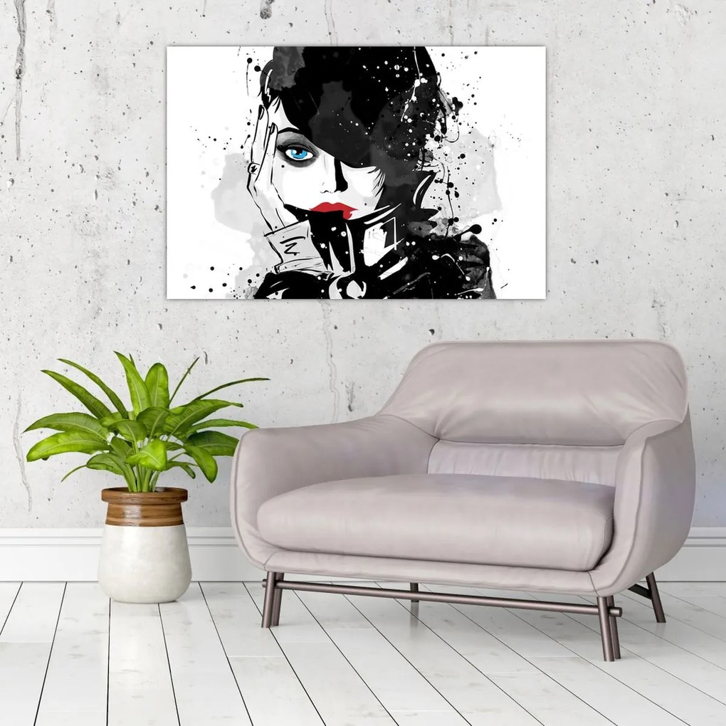 Tablou - Femeia misterioasă (90x60 cm)