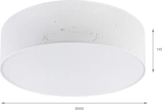 Brilagi - Plafonieră SIRIJA MODERN 4xE27/60W/230V, diam. 45 cm, albă