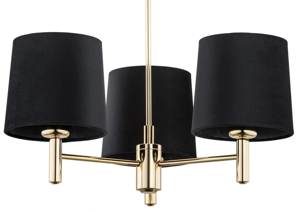Candelabru modern design elegant PONTE 3L negru
