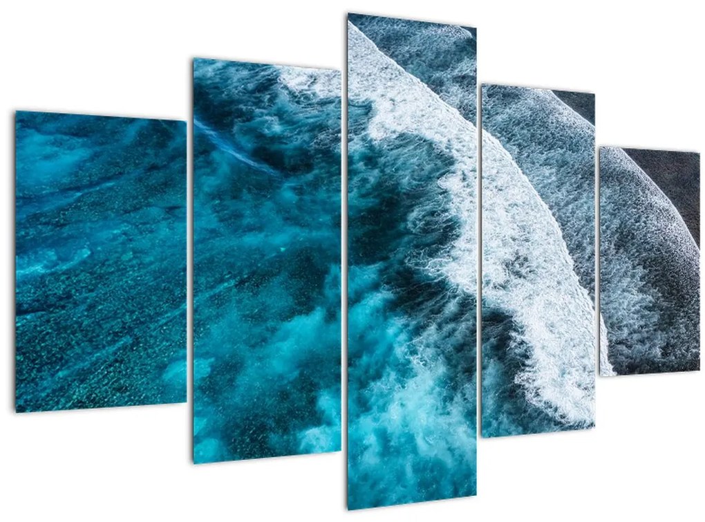 Tablou - Valuri pe mare (150x105 cm)