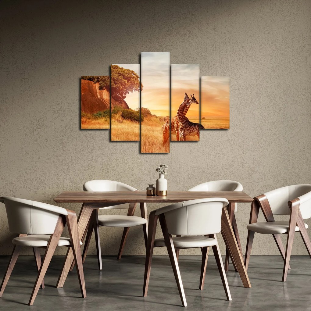 Tablou Girafe în Africa (150x105 cm)