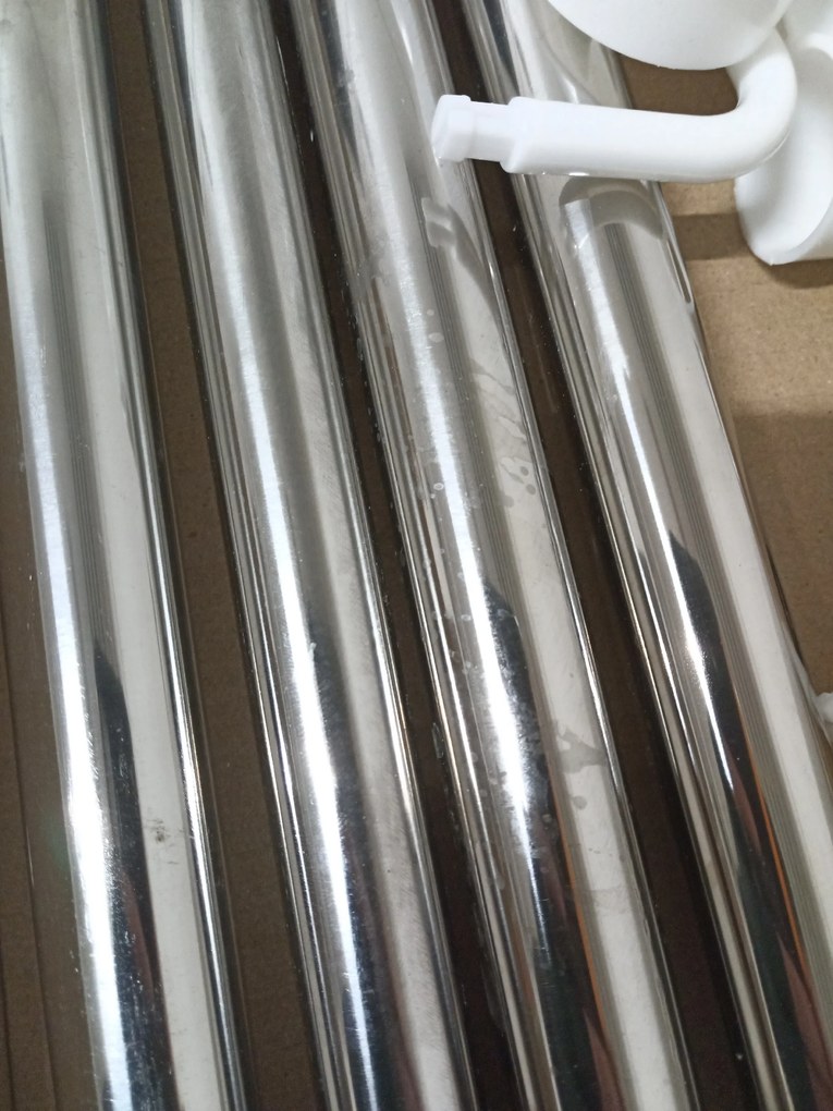 OFERTA Polita de colt pentru baie COMPACT telescopica 104-315 cm, alba II. calitate