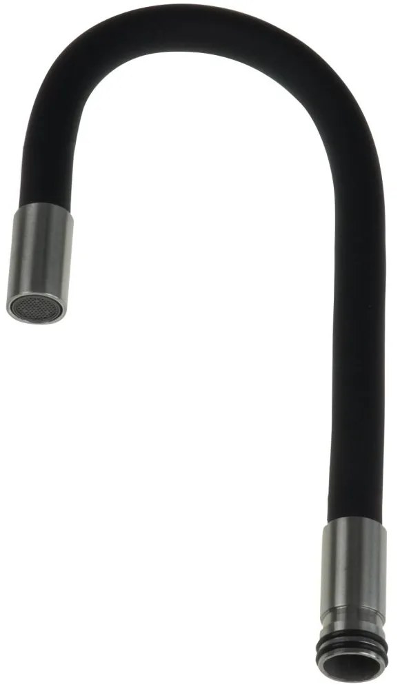 Pipa flexibila pentru baterie bucatarie Deante Luno negru inox Negru/Inox