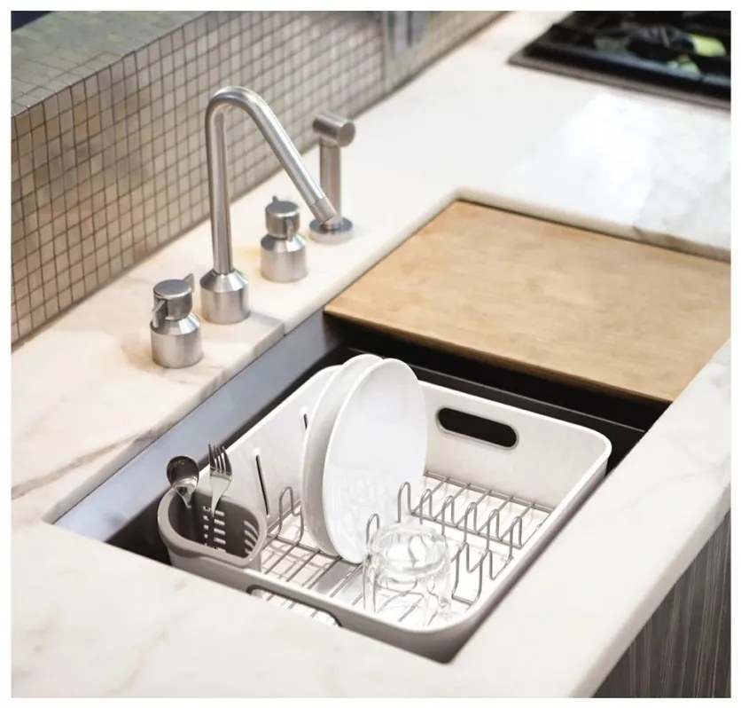 Simplehuman Scurgător de vase Compact, alb