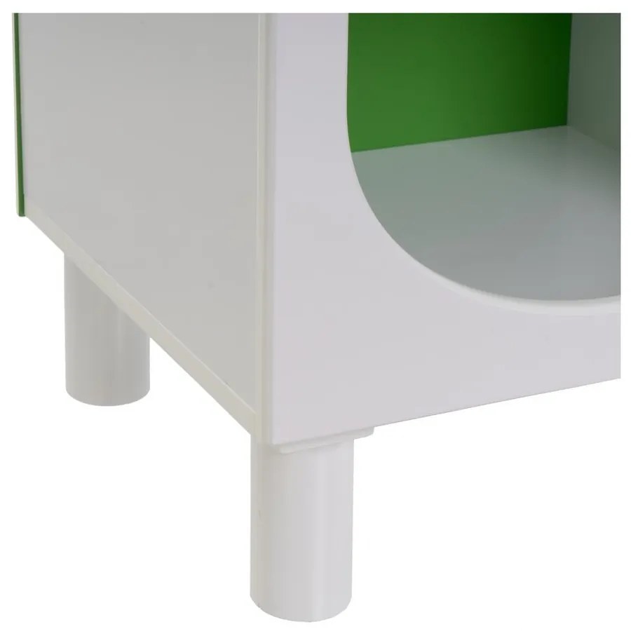 Bibliotecă albă/verde 40x100 cm – Casa Selección