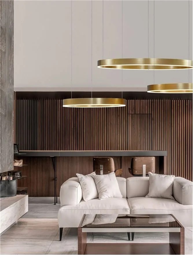 Lustra LED dimabila design circular MOTIF D-100cm