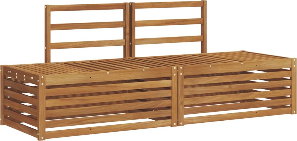 vidaXL Set de canapele de exterior 2 Bucată natural 182,5 x 63 x 73 cm