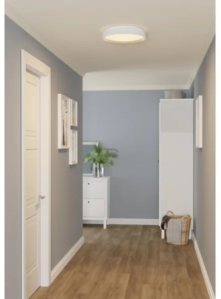 Eglo 300686-LED MASSIGNANO-Z Plafonieră LED RGBW, cu funcție dimmabilă, 18,5W/230V, alb, cu telecomandă